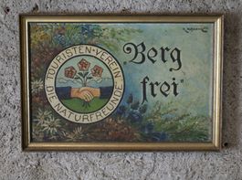 Ölbild / Berg frei Die Naturfreunde "R. Hoffmann"