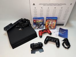 Sony PS4 Pro 1TB Komplettset mit 2 Controllern & Zubehör