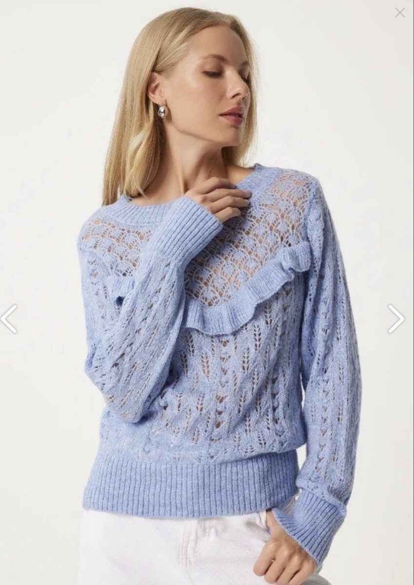 Mango Pulls & Sweat-shirts: Mango Strickpullover mit Rüschen! – D'occasion à Baden par Tiffany6878 8