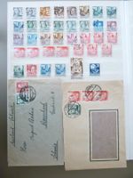 ALLIIERTE BES. FRANZ ZONE, WÜRTTEMBERG 1947, 2Briefe, Marken