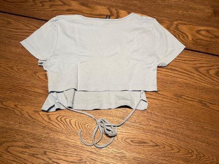 H&M Sommertop Hellblau Grösse L Bändel