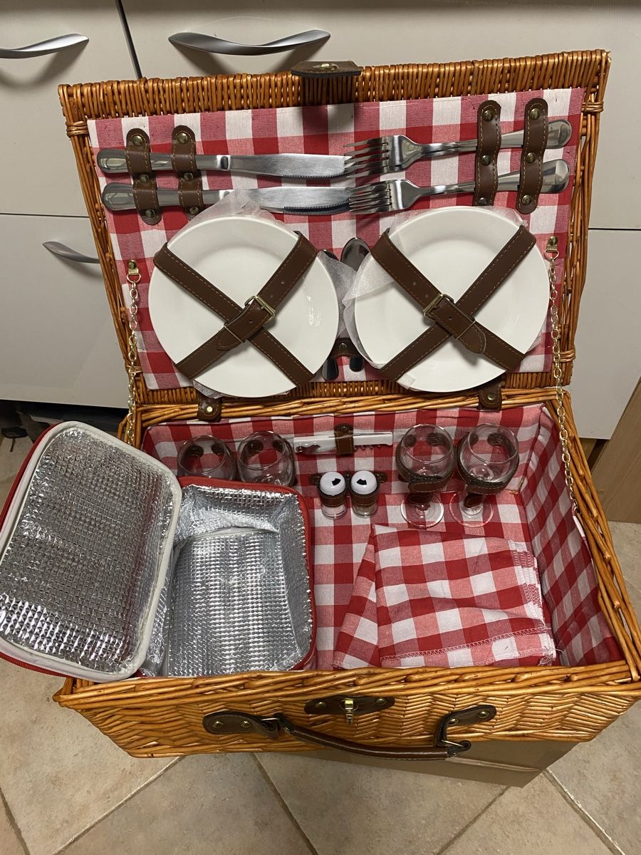 Sonstiges für Haushalt & Wohnen: Picknickkorb für 4 Pers. – Neu (gemäss Beschreibung) aus Baden von Bbdesign 1