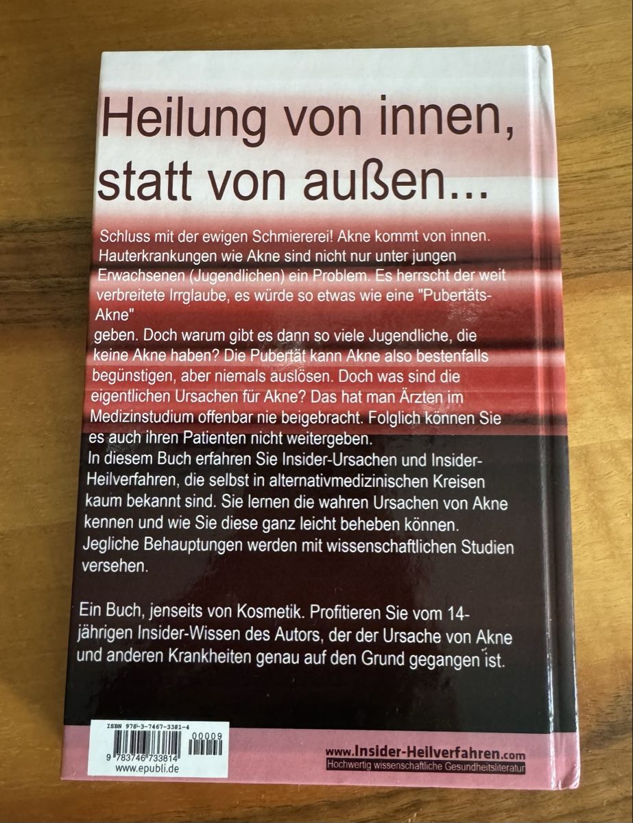 Libri: Buch, Akne – Usato da Emmenbrücke venduto da Florentina27 1