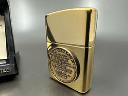Zippo U.S.S. Missouri, Solid Brass   Unbenutztes Feuerzeug