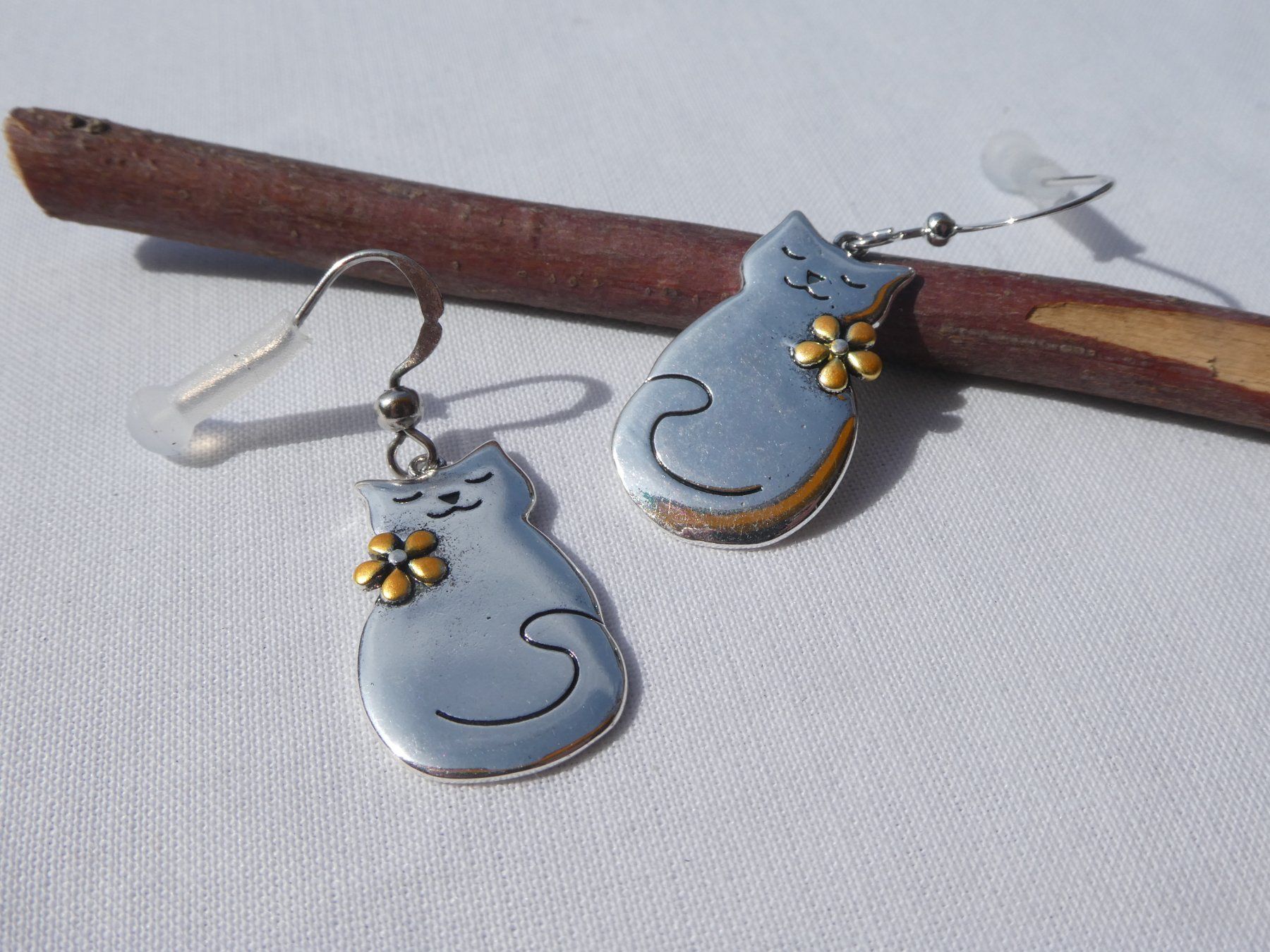 Boucles d'oreille: Ohrhänger 'Kätzchen', Modeschmuck / NEU – Neuf (Voir description) à Gattikon par kaandooh 2