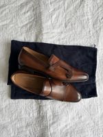 Chaussures Addison à double boucle cuir marron neuf