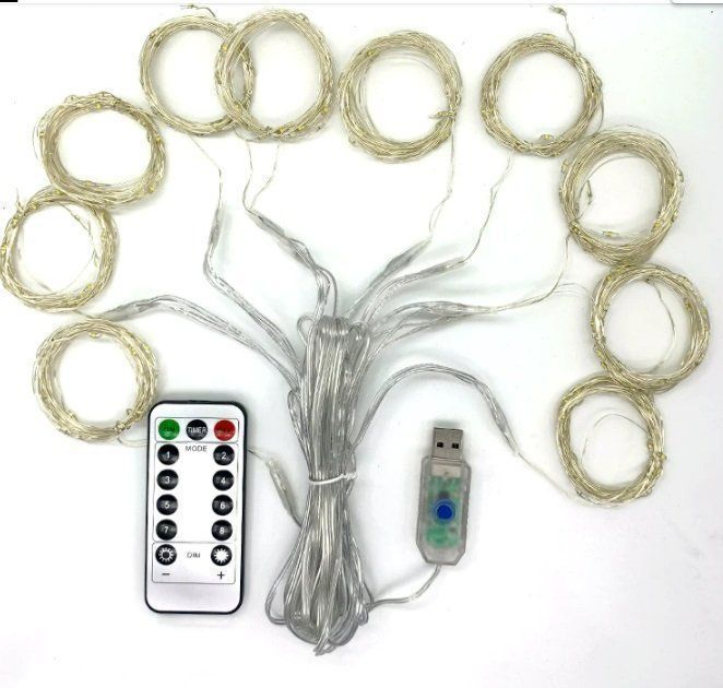 Ghirlande e barre luminose: 10M Led Draht String mit Fernbedienung 8 modus – Nuovo e nell'imballaggio originale da Uerkheim venduto da Kaufoption 4