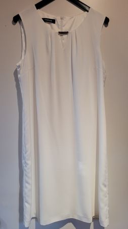 Sommerkleid gefüttert weiss/beige, Grösse 42 von Taifun