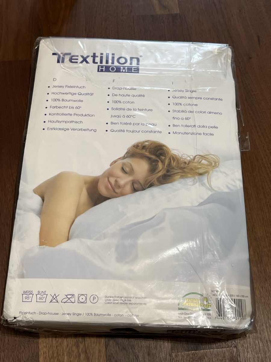 Biancheria da letto: Fixleintuch 160x200 Jersey schwarz – Nuovo e nell'imballaggio originale da Andelfingen venduto da estark 1