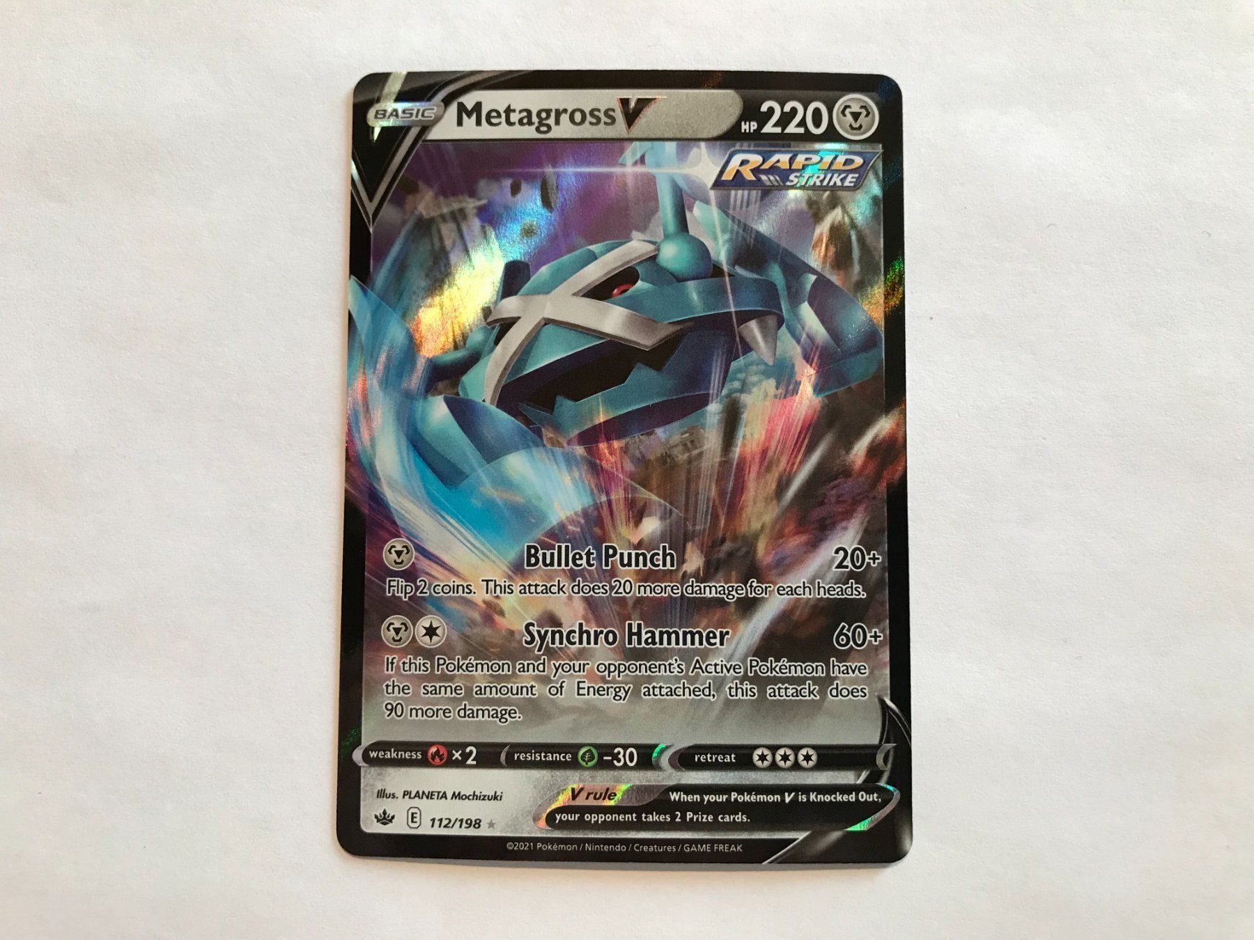 Pokémon Carte collezionabili: Metagross V EN – Usato da Hagendorn venduto da Pokecollectorch 1