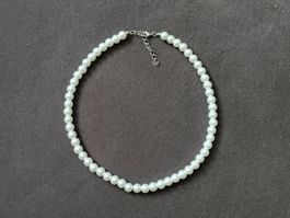 Luxus Muschelkern-Perlenkette Perlen Kette Perlmutt NEU