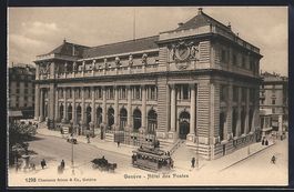 Genève, Strassenbahn, Hotel des Postes 