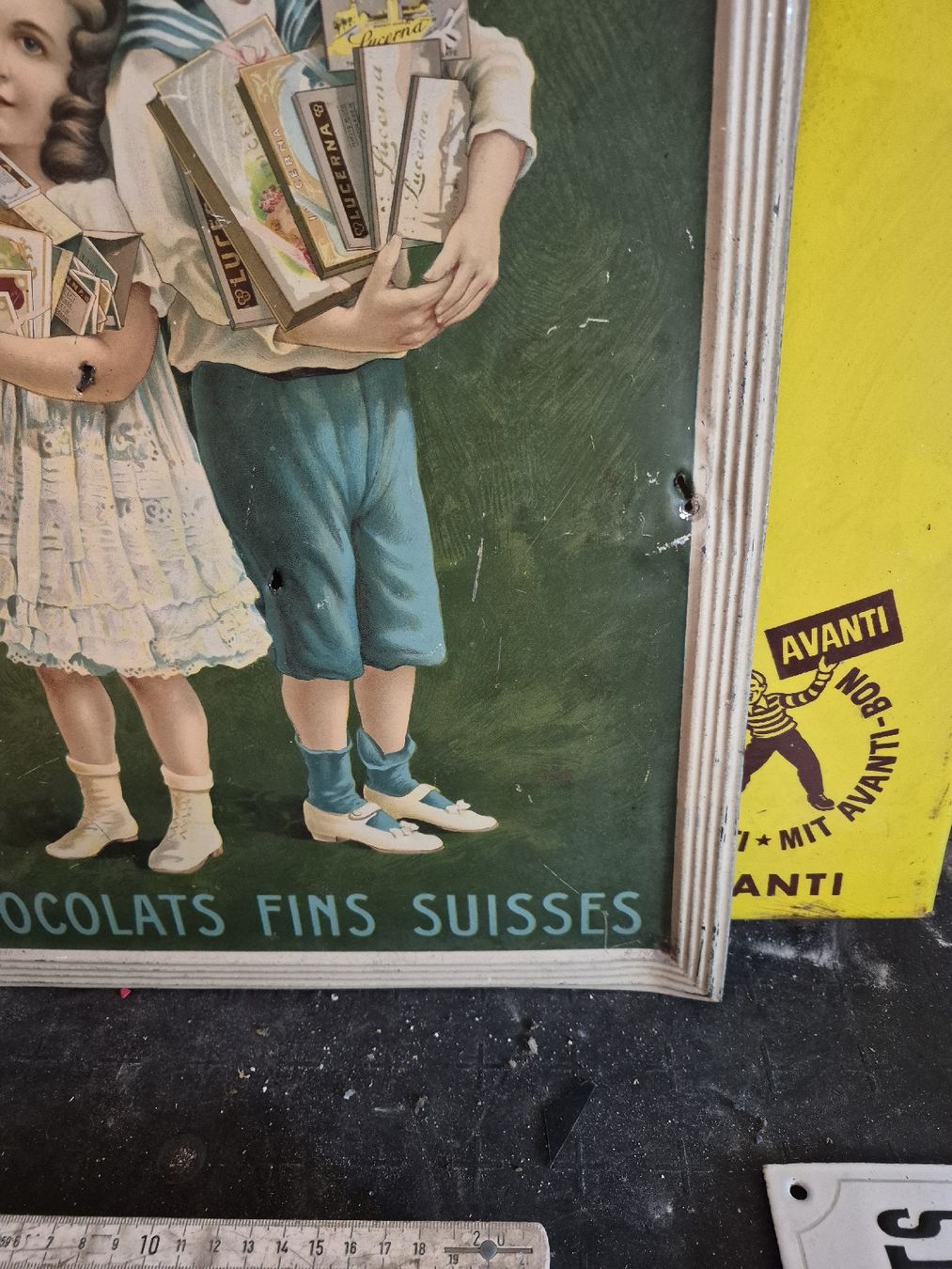 Insegne: chocolat LUCERNA kein eimalschild Rare! – Usato da Cevio venduto da BiadiciN 1
