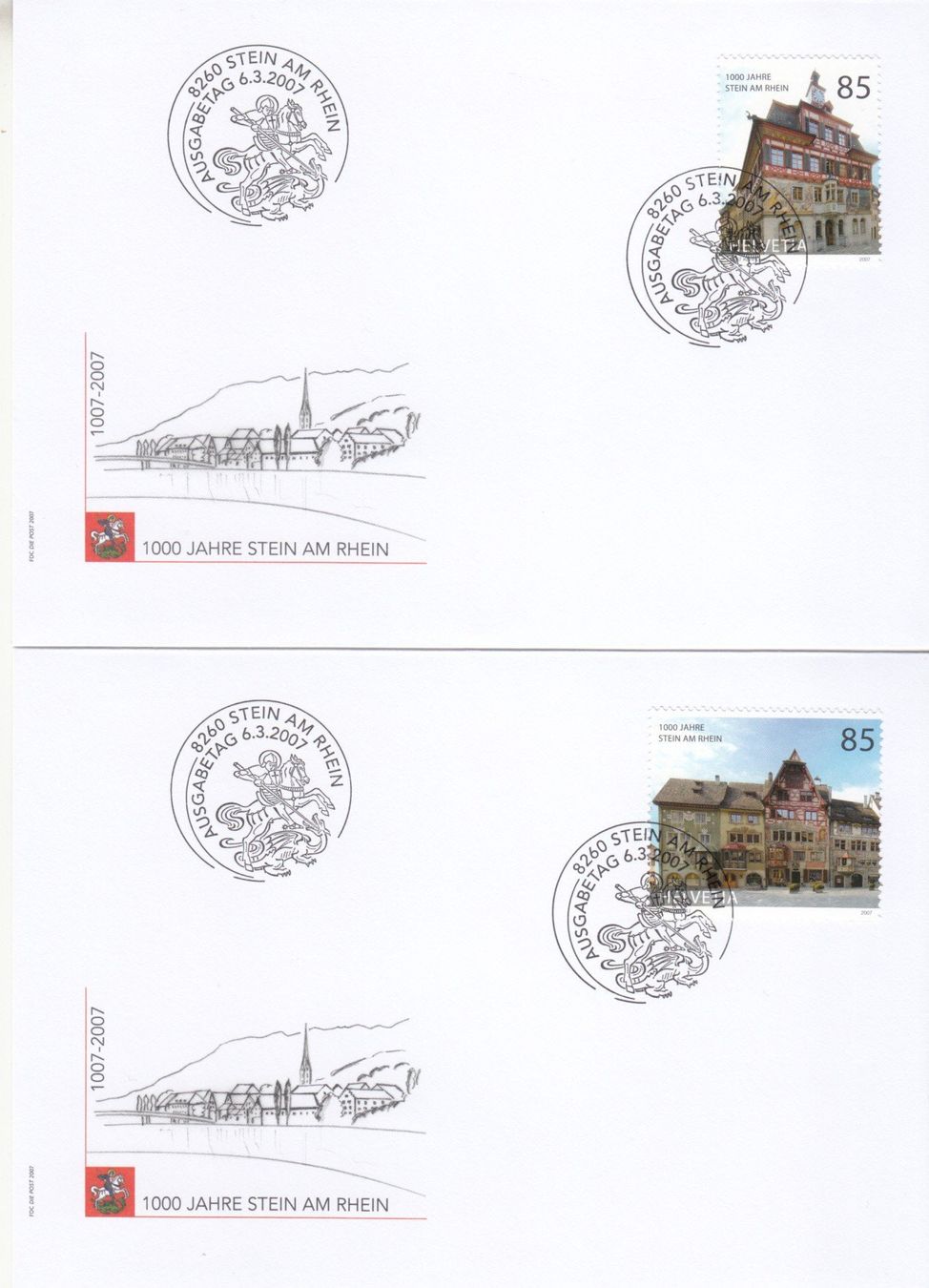 Tutti i francobolli: SBK 1217 - 1219 FDC Einzeln – Usato da Bürglen TG venduto da StampGraf 1