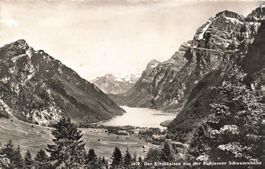 Der klönthalsee von der richisauer Schwammhöhe