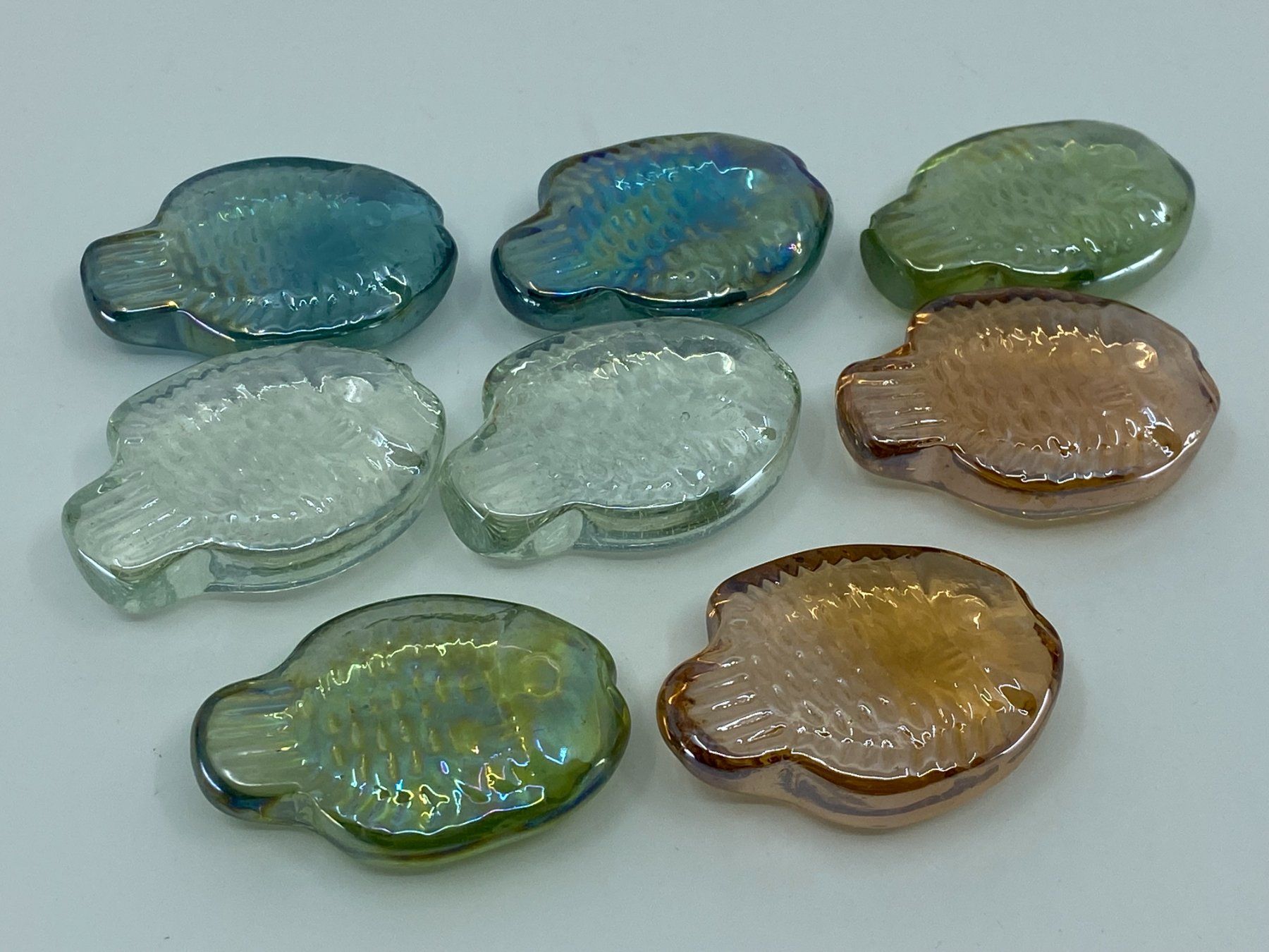 Alle Dekorationen: 8 tolle Dekofischli aus Glas - ca. 4.5 cm – Gebraucht aus Langwiesen von rtWebshop 1
