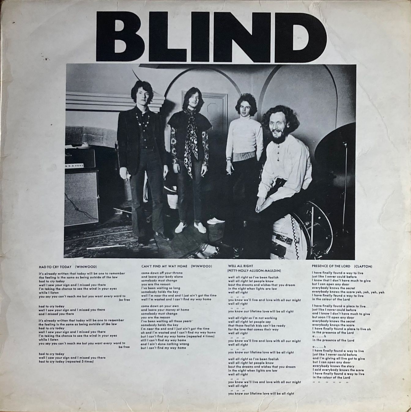 Dischi in vinile: BLIND FAITH - BLIND FAITH – Usato da Poliez-Pittet venduto da Newtown-Records