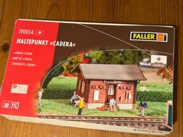 FALLER 190054 H0m: RhB Station CADERA, Bausatz ungeöffnet