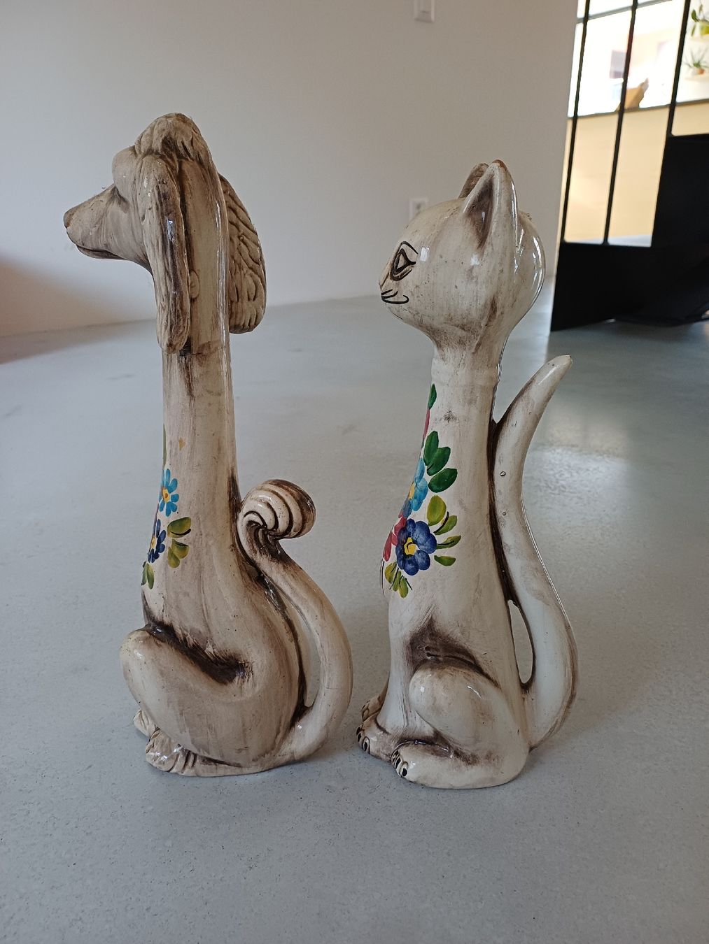 Statuette: Cane e gatto in ceramemica, anni '50/'60 – Usato da Gordevio venduto da bre_jwm5 1