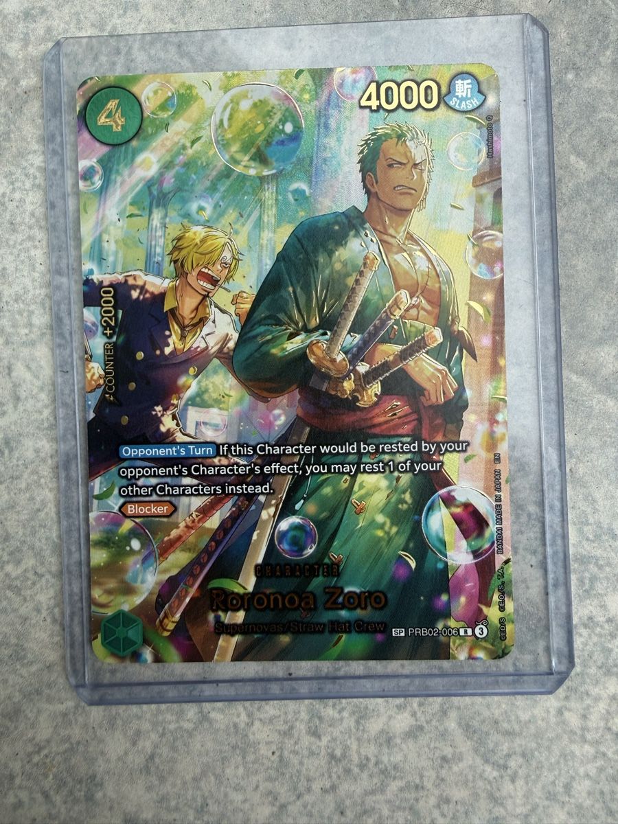 Bandai Carte collezionabili: One piece tcg Roronoa Zoro SP – Nuovo (secondo la descrizione) da Winterthur venduto da bol_9cvx