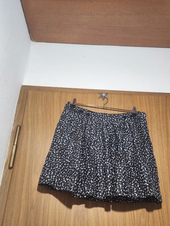 Jupe Maje imprimée  taille M 60%soie 40%Lin