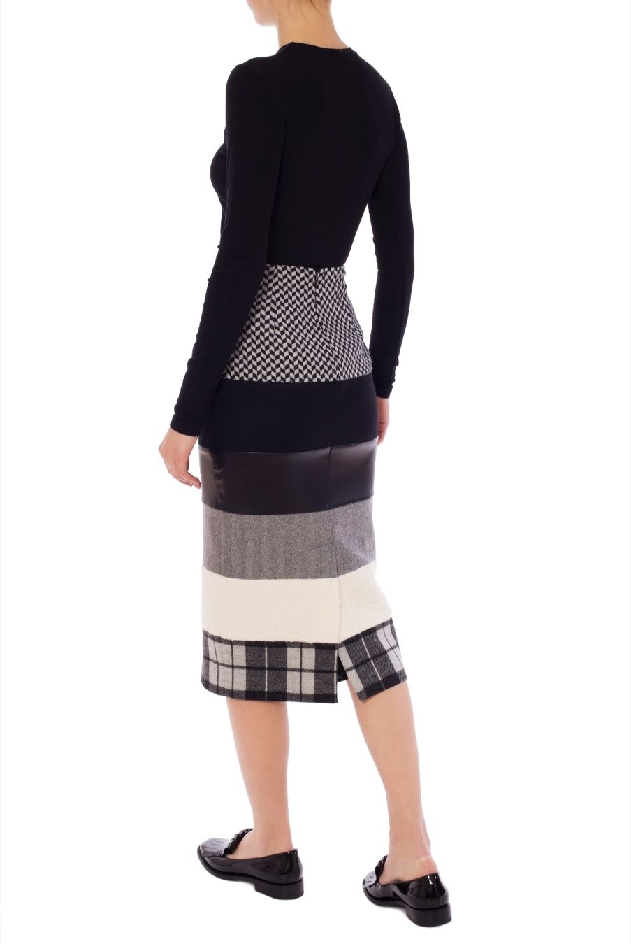 Max Mara Gonne: MaxMara Wool Patchwork Midi Pencil Skirt,  Formal Office – Nuovo (secondo la descrizione) da La Tour-de-Peilz venduto da dAutrefois 8