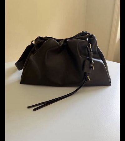 Tasche im Stil Songmont braun aus Kunstleder