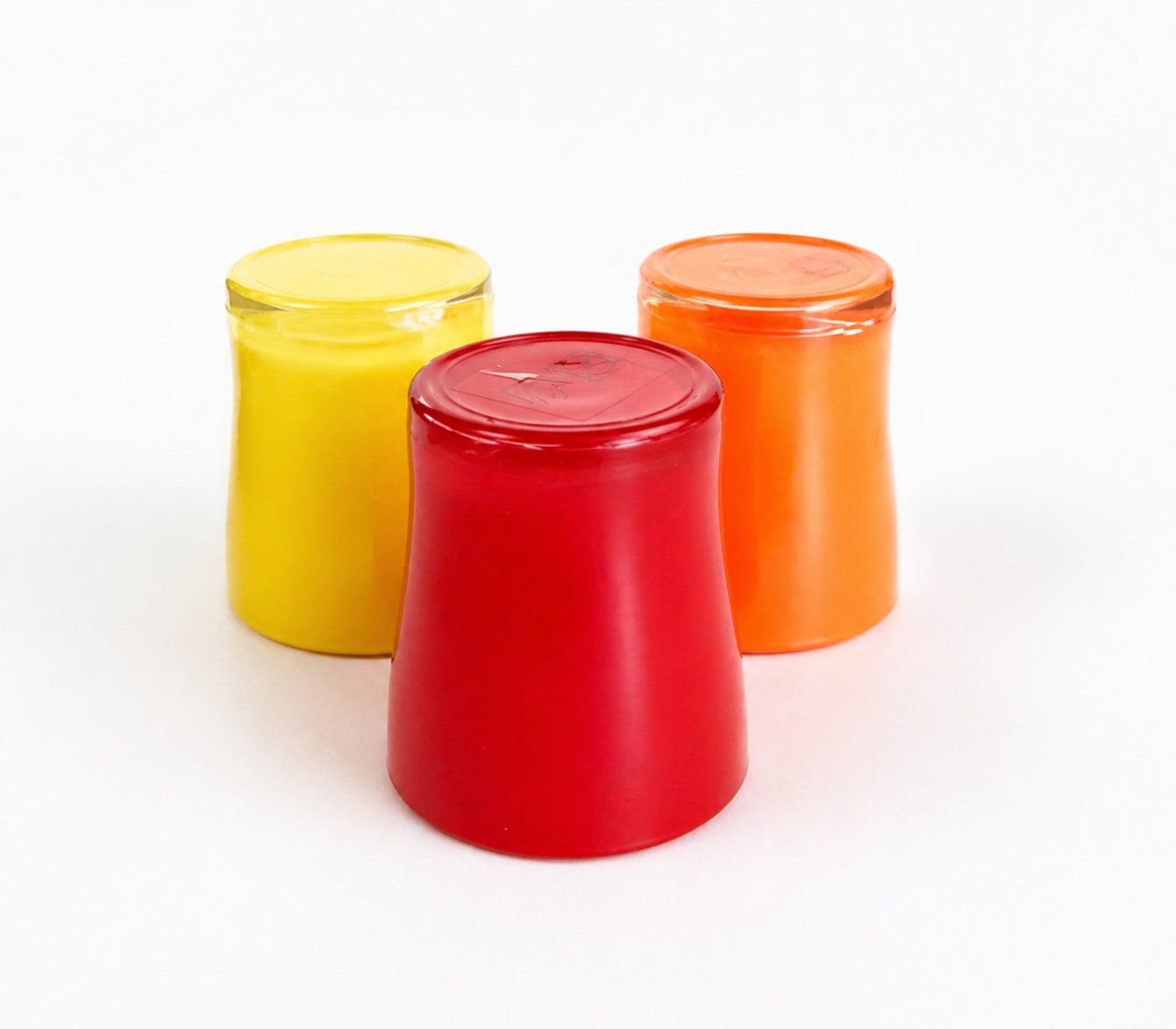 Portacandele: 3x Windlichter Bunt 6x8.5 cm – Usato da Fully venduto da VaneaSelection 3