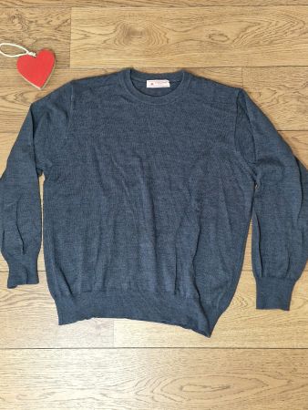 Pullover Il Granchio Basic grau Rundhals Gr M guter Zustand