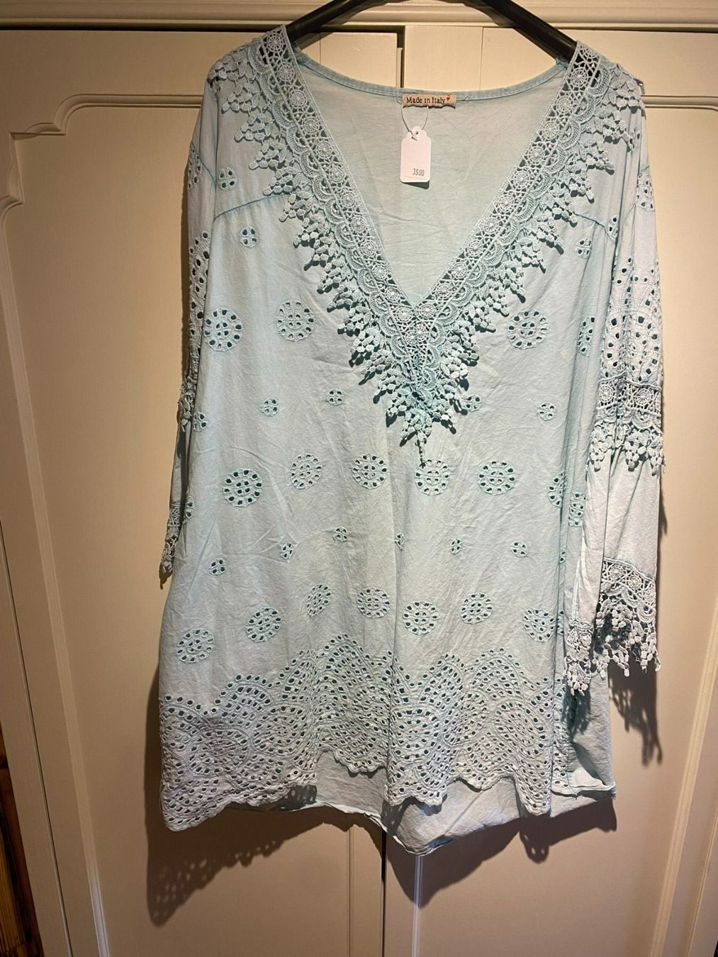Vestiti: SOMMER BLUSENKLEID,DAMEN--TÜRKIS – Nuovo e nell'imballaggio originale da Meienried venduto da ManuelaBoutique 7
