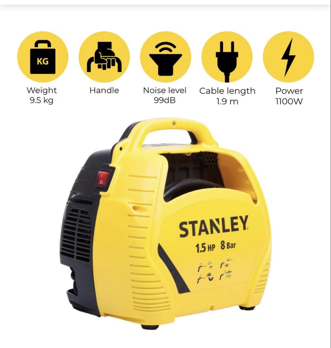 Stanley Compresseurs: Stanley Compressor air kit - 8 Bar – D'occasion à Sion par Senggchuppa 2