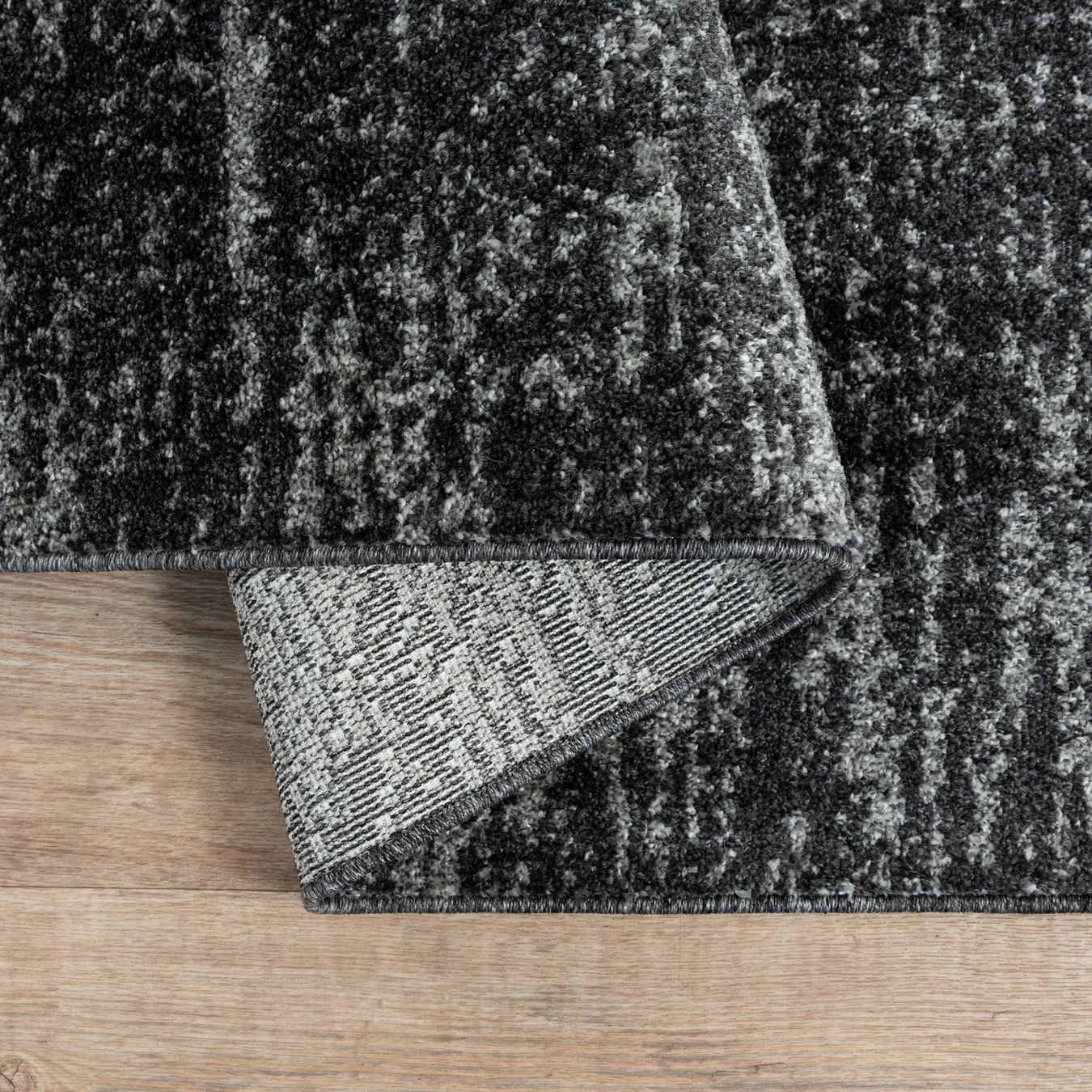 Teppiche: Moderner kurzflor Teppich, 9602 Black, 160x230 – Neu und originalverpackt aus Reinach AG von carpethouse 6