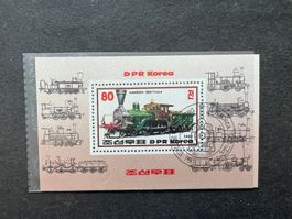 Korea 1983  Luxusblock Eisenbahnen gest. (A317)