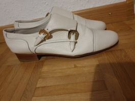 Moreschi chaussure basse, 39 (CH)/ 38,5 (IT), cuir, blanc