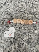 Handgemachter Schlüsselanhänger "Tanja" – Unikat Geschenk!