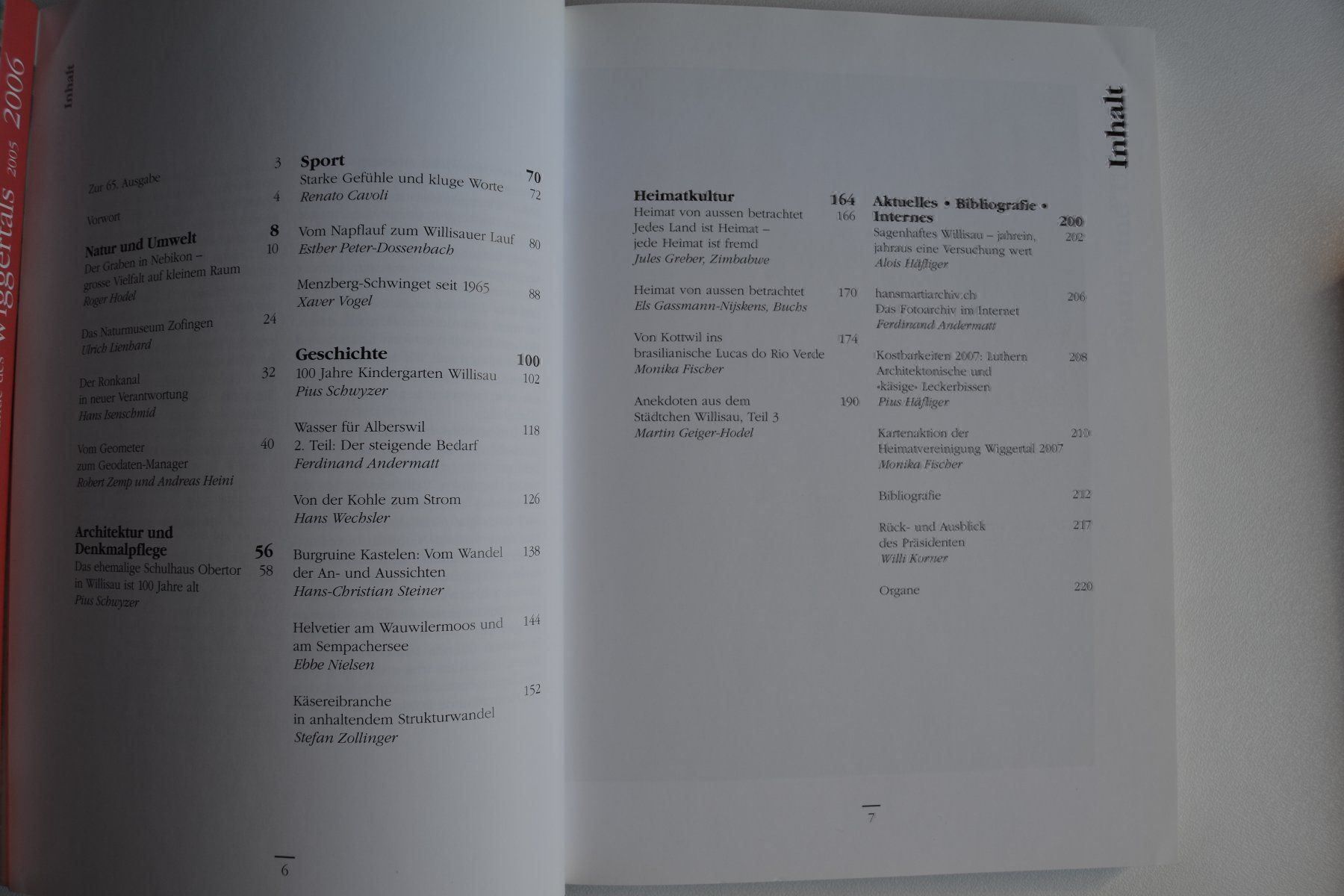 Libri: Heimatkunde des Wiggertals 2008 – Usato da Beinwil am See venduto da kajak55 4