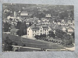 Alte PK / Wattwil mit Krankenhaus - Gelaufen 1923