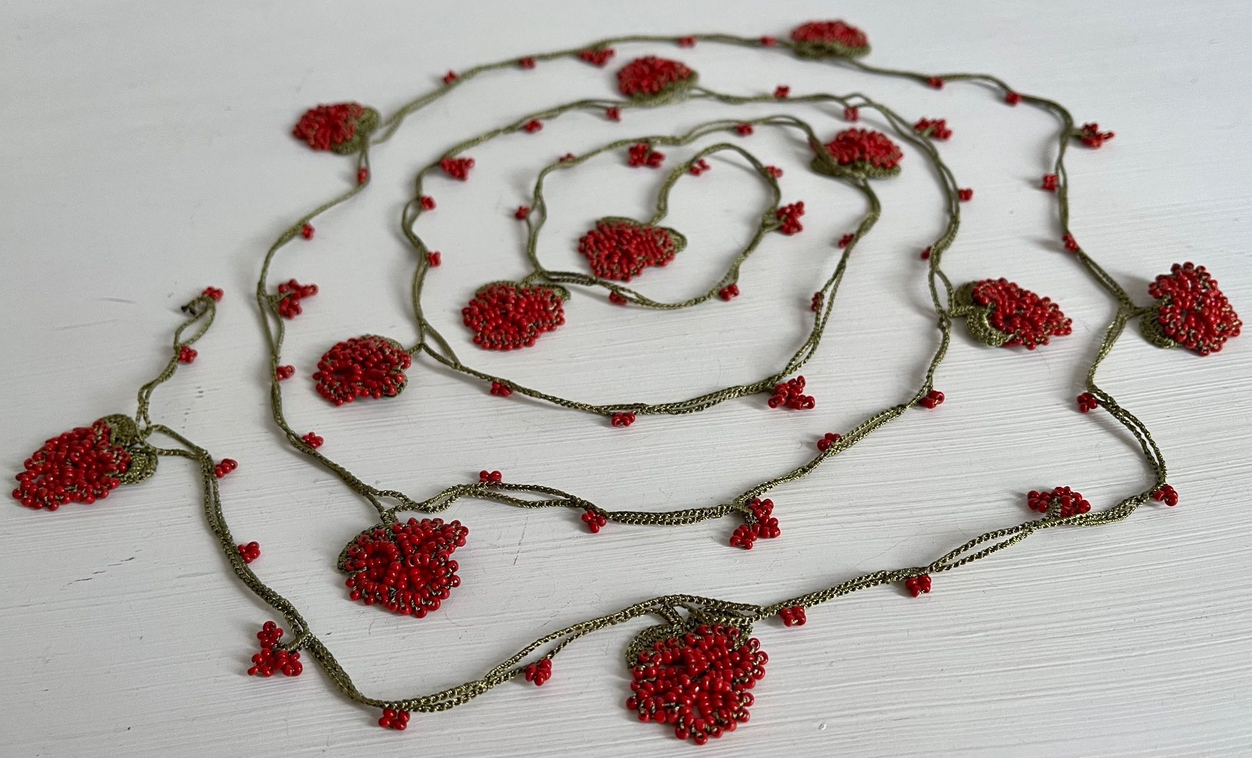 Ketten: Collana / cintura fragole di perline – Neu (gemäss Beschreibung) aus Breganzona von mas_tv72 4