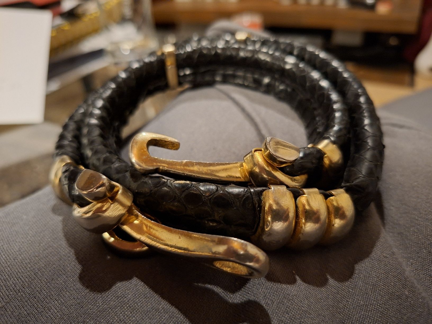 Cinture: Ceinture cuir noir – Usato da Tannay venduto da v1n1p00h 2