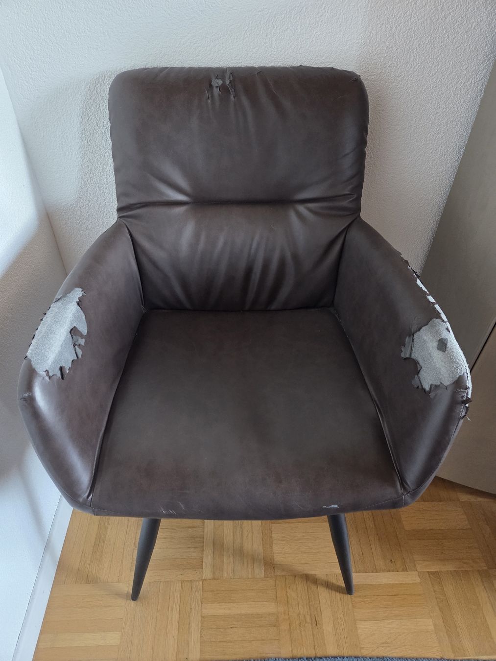Micasa Sedie: 3x Esszimmerstühle Kunstleder braun – Usato da Rothenburg venduto da RaphiS549 1