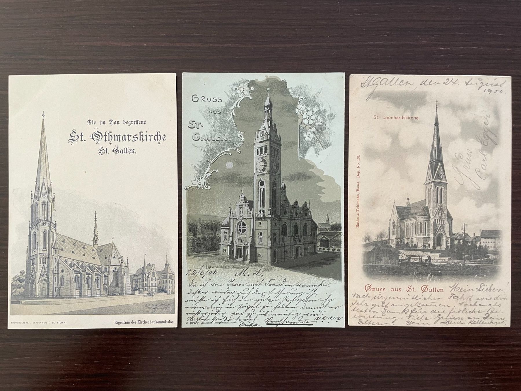 Cartes postales: ST. GALLEN und seine Kirchen, 11 Ansichtskarten – D'occasion à Wald ZH par TLILEF 1