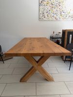 Interio Esstisch Eiche Rustikal Massiv 220 × 95 cm – X-Geste