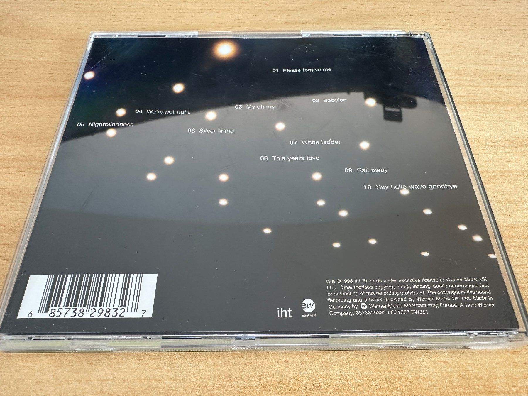 CD: David Gray – White Ladder – Usato da Rikon im Tösstal venduto da Alpenmutz 1