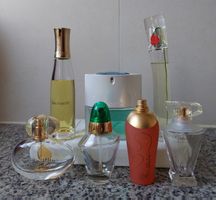 Lot 7 Flac. parfum Guerlain Kenzo Lanvin Decleor Oscar Ricci