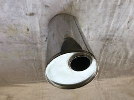 UNIVERSAL Chromstahl-Schalldämpfer rund mit Kammer, Ø 150mm
