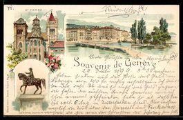 Litho Geneve, St. Pierre, Général Dufo