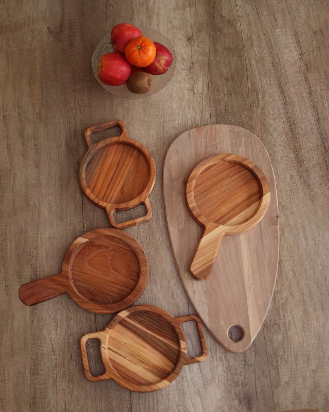 Piatti di portata: Holztablett Servierplatten aus Holz – Nuovo e nell'imballaggio originale da Zürich venduto da Miki_Schreiner 8