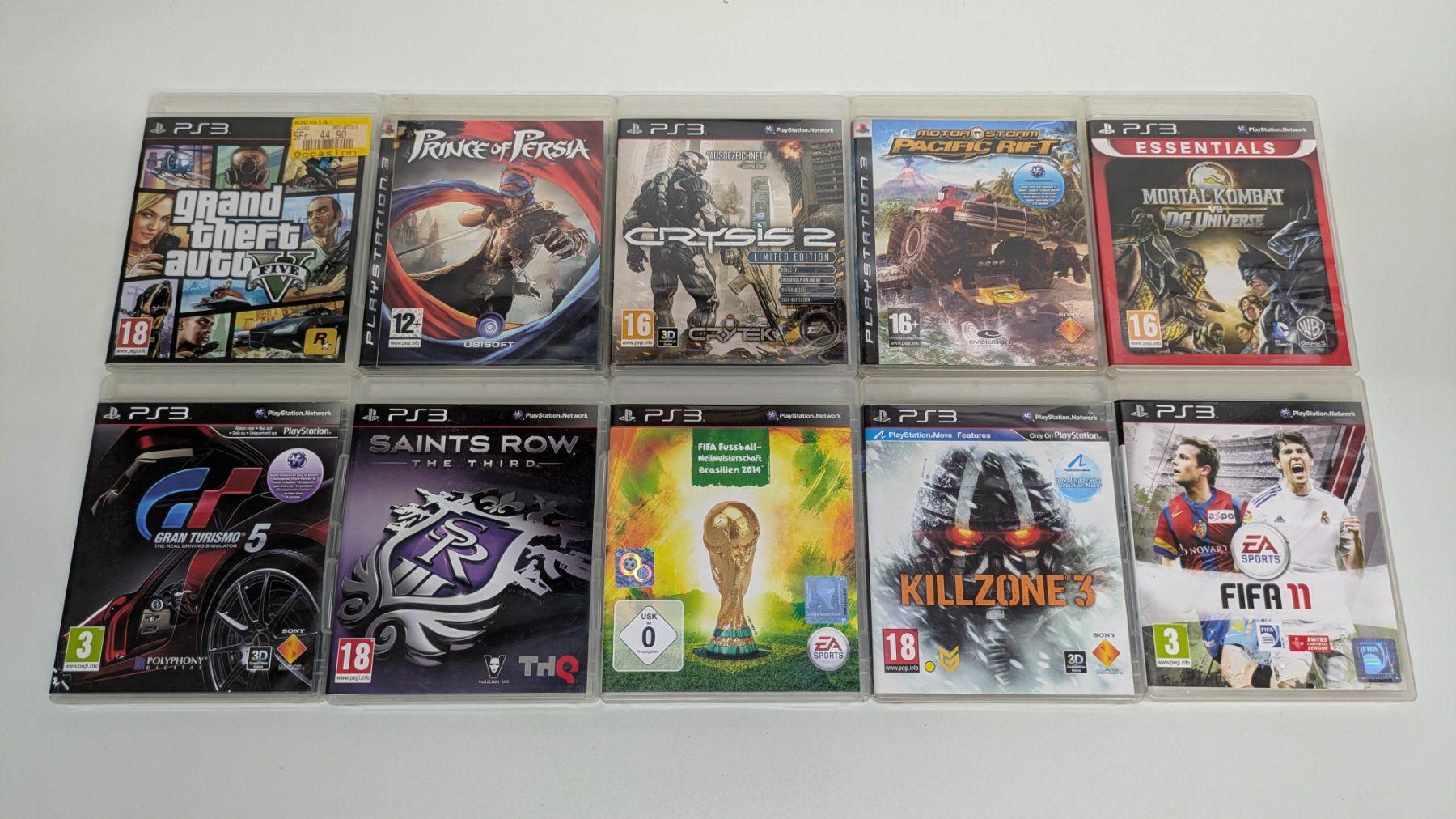 Sony Console: Sony PlayStation 3, 2 Controller, 10 Games – Usato da Menziken venduto da mame18 4