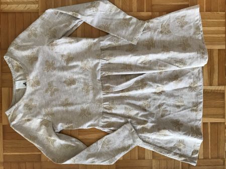 Kleid goldene Schmetterlinge von C&A Grösse 128 - Porto 3.40