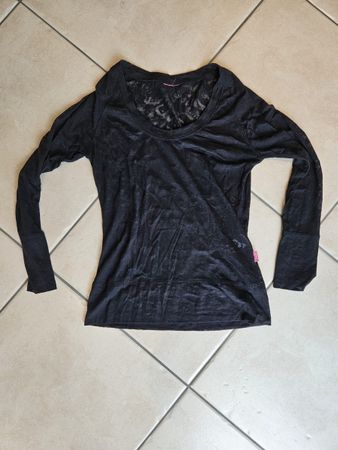 Shirt, leicht transparent mit Muster, 36